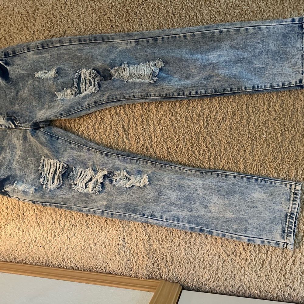 Blue tipped jeans